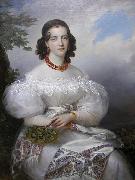 Francois Joseph Kinson Portrait of a German Princess Germany oil painting artist